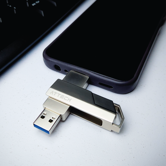 Memoria Usb Dual drive Attech at150DD Usb 3.1 - Gen1 -256GB