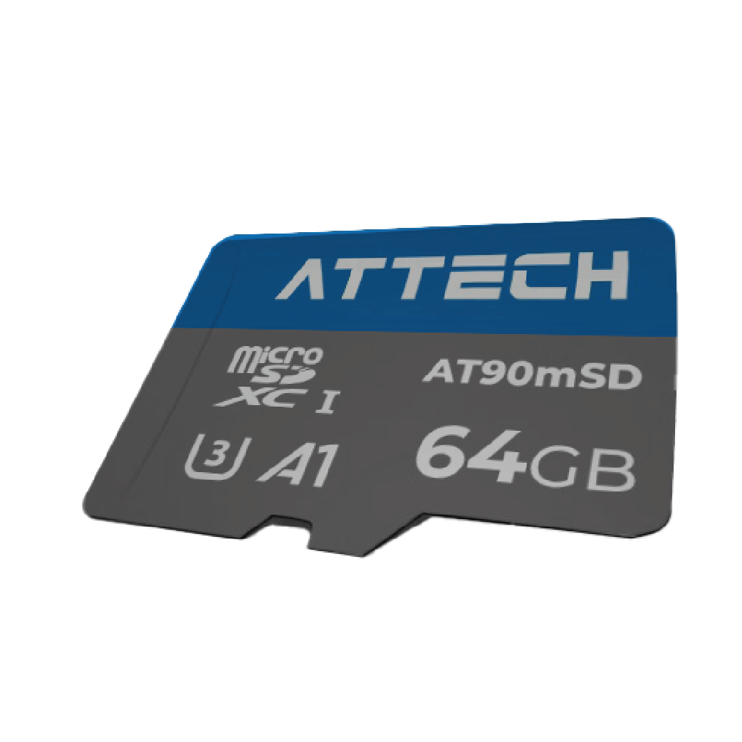 Tarjeta De Memoria Micro SD Attech AT90mSD 64GB