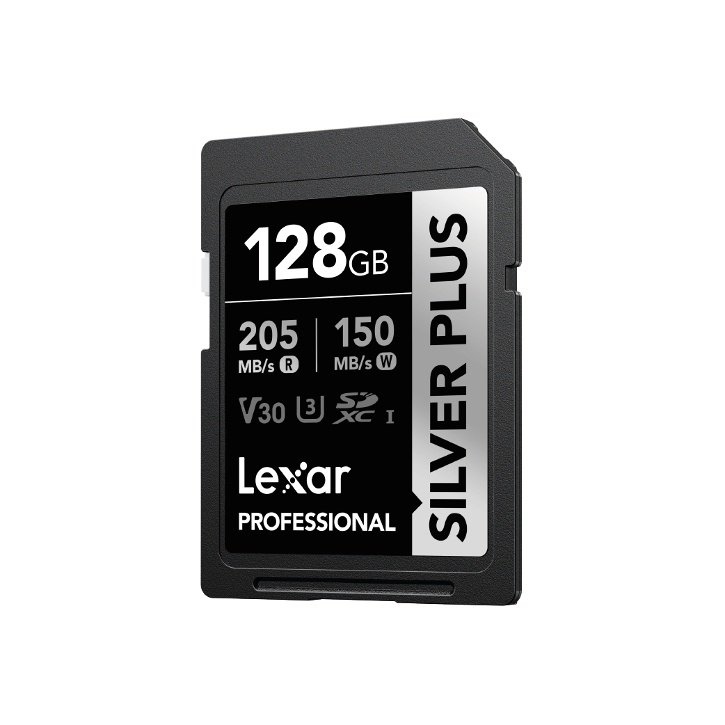 Tarjeta de memoria SD Lexar Silver Plus 128 GB Professional