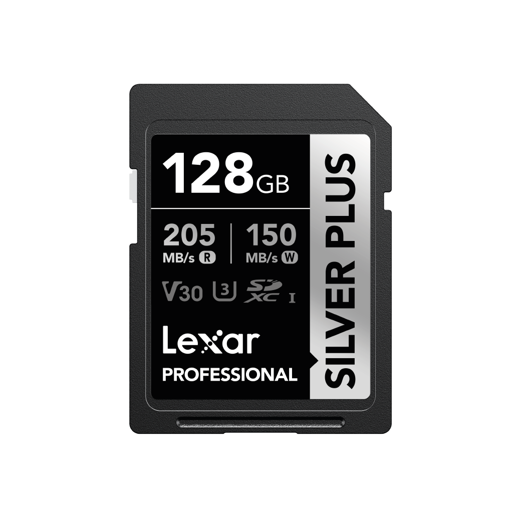 Tarjeta de memoria SD Lexar Silver Plus 128 GB Professional