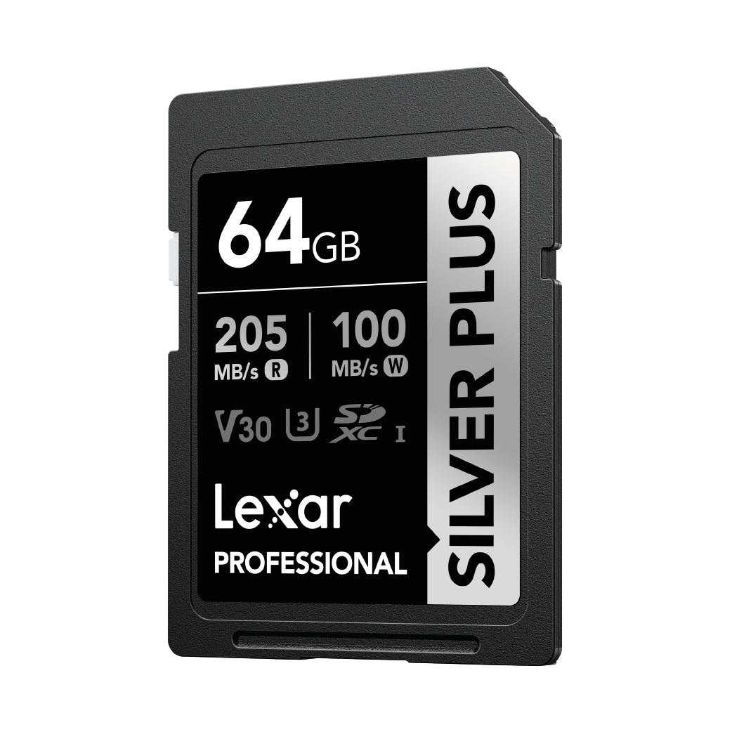 Tarjeta de memoria SD Lexar Silver Plus 64 GB Professional
