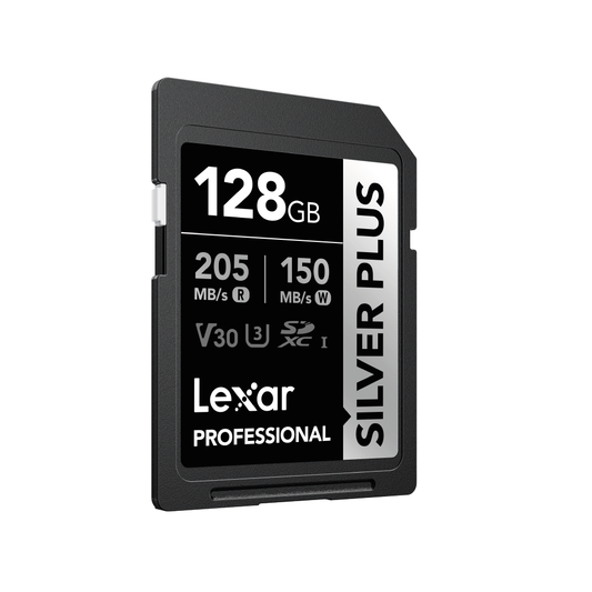 Tarjeta de memoria SD Lexar Silver Plus 128 GB Professional