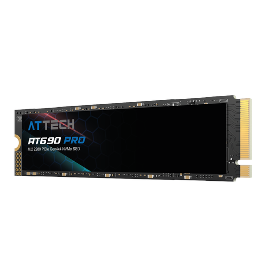 Disco Sólido SSD Attech AT690 PRO M.2 NVMe PCIe 4x4 - 1TB / 2TB