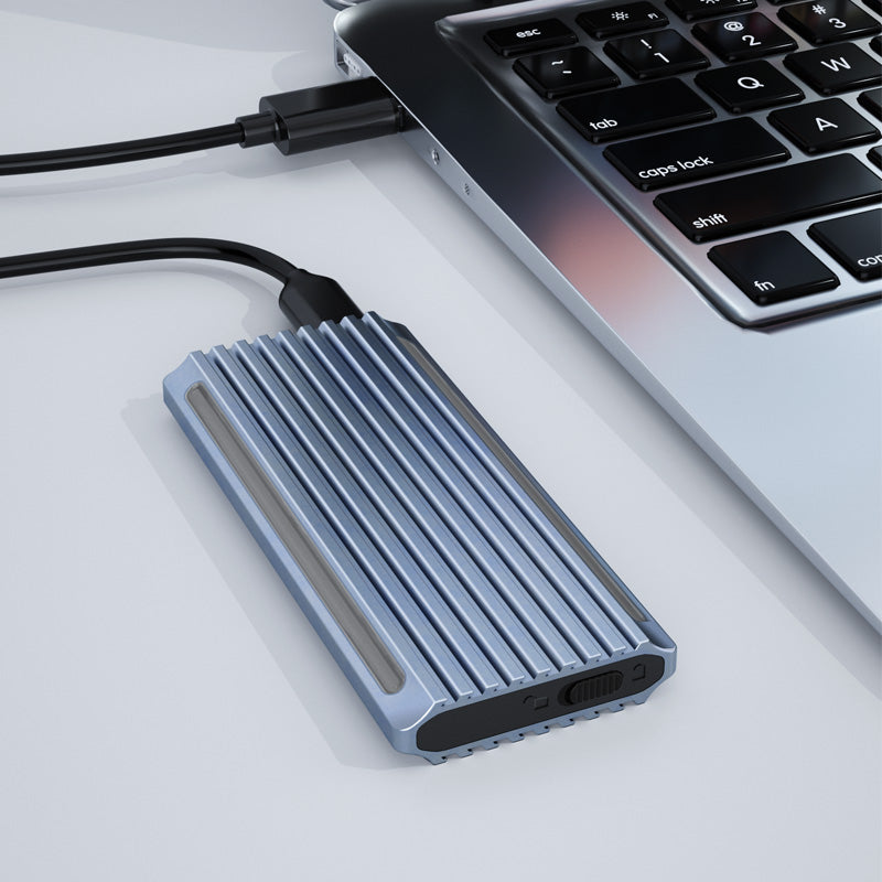 Rack o Enclosure Metálico Attech Dual AT1100 - M.2 PCIe(NVMe) y M.2 Sata(NGFF)