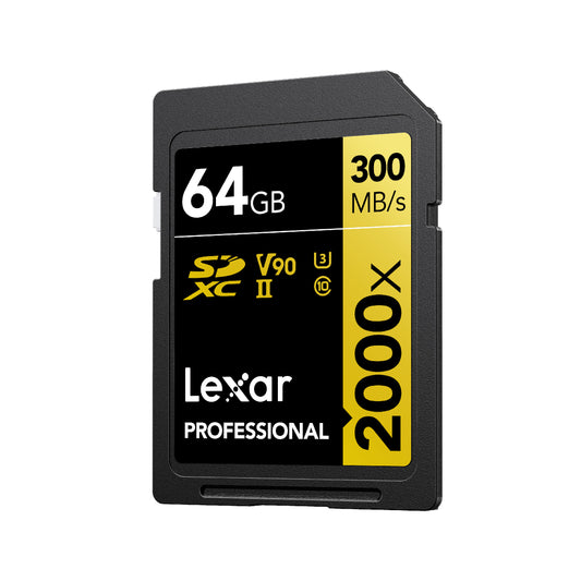 Tarjeta De Memoria SD Lexar Gold Professional 2000x - 64GB / 128GB