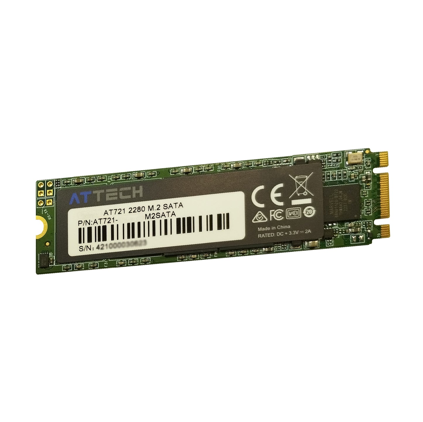Disco Sólido SSD M.2 SATA Attech AT721 - 128GB / 256GB / 512GB / 1TB