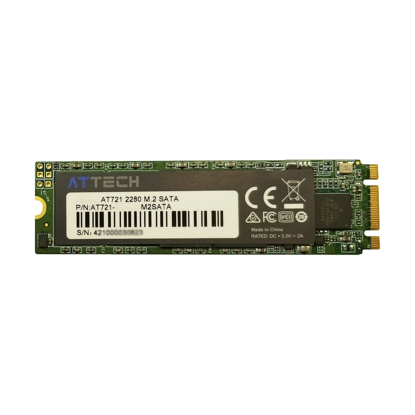Disco Sólido SSD M.2 SATA Attech AT721 - 128GB / 256GB / 512GB / 1TB