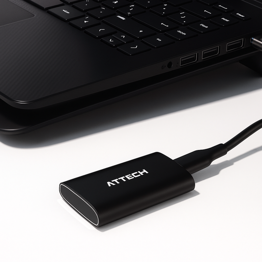 Disco Sólido SSD Portable Attech® AT650ePro 2TB USB3.2 - 2000Mb/s