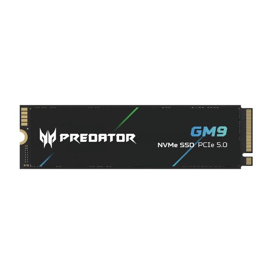 Disco Sólido SSD PREDATOR GM9 M.2 NVMe PCIe GEN4X5 - 2TB
