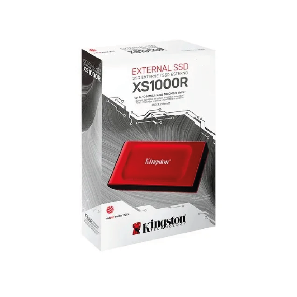 Disco Sólido SSD Portable Kingston xs1000 2TB USB3.2 - 1050Mb/s