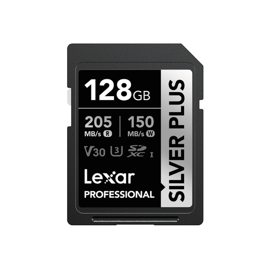 Tarjeta de memoria SD Lexar Silver Plus 128 GB Professional
