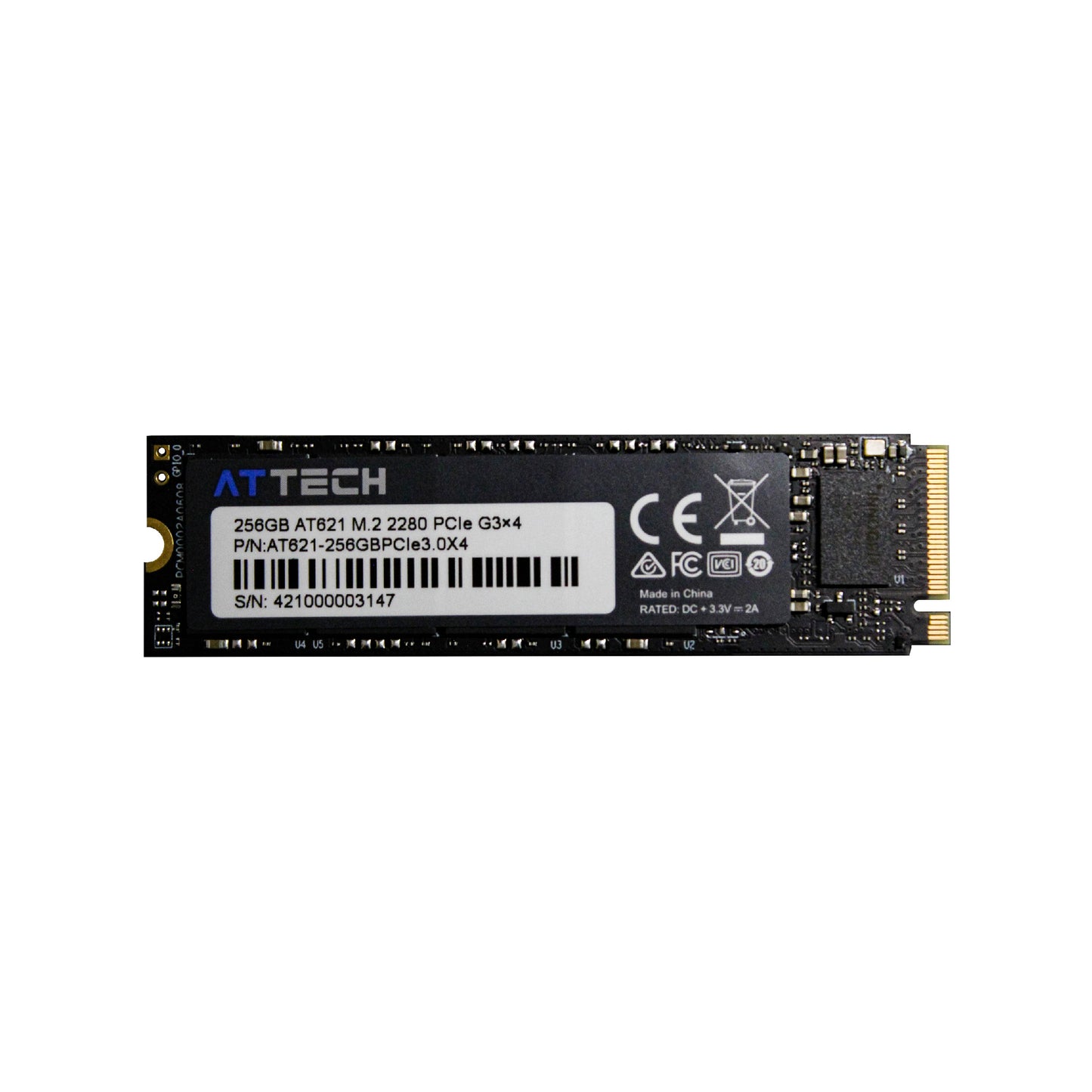 Disco Sólido SSD Attech® AT622 M.2 NVMe PCIe 3x4